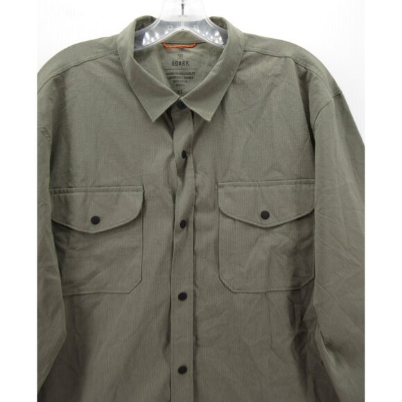 Roark Shirt XL Performance Hiking Travel Stretch Lightweight Button Up - Picture 2 of 11